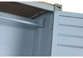 Dulap turcoaz, din metal, stil industrial, Cargo