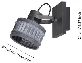 Spot TURROCK 1xE27/28W/230V Eglo 43444