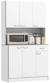 HOMCOM Dulap Suspendat de Bucătărie Albastru din Lemn Spațiu Amplu de Stocare 101x39x180cm Design Modern | Aosom Romania