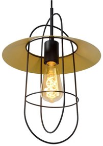 Lustră pe cablu MASSON 1xE27/40W/230V galbenă Lucide 74309/01/34