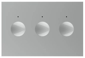 Modul intrerupator triplu cap scara / cap cruce wireless cu touch Livolo standard Italian, Serie noua