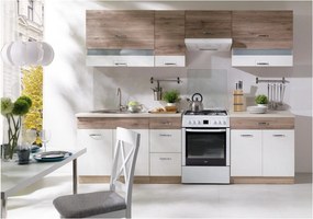 Set bucatarie ECONO B PLUS, carcasa stejar sonoma/fronturi stejar san