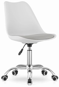 Scaun de birou alb-gri, PANSY
