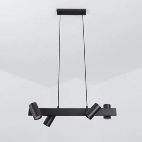 Brilagi - Lustru LED RGBW dimmabil suspendat pe cablu SELE 4xGU10/6,5W/230V negru