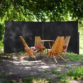 Markiză laterală pentru terasă 200×600 cm - antracit