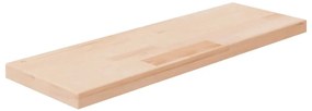 vidaXL Poliță, 60x20x2,5 cm, lemn masiv de stejar netratat