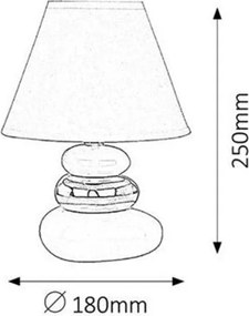 Rabalux 4949 - Lampa de masa SALEM 1xE14/40W/230V
