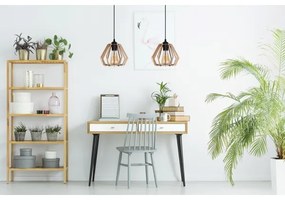 Lustră pe cablu BERGO 2xE27/60W/230V neagră