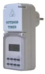 Comutator digital săptămânal exterior 16A/230V IP44 200 mAh