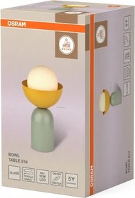 Osram - Lampă de masă DECOR BOWL 1xE14/25W/230V verde/galben