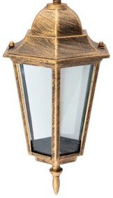 Lustră de exterior pe lanț 1xE27/60W/230V aurie IP44