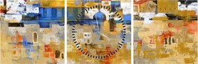 Tablou - Zidul plângerii, Ierusalim, Israel (cu ceas) (90x30 cm)