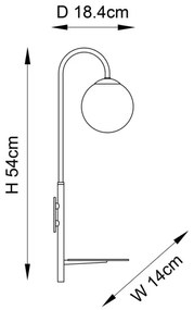 Endon 92726 - Aplică de perete HALO 1xG9/3W/230V neagră