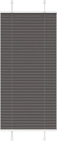 vidaXL Jaluzea plisată negru 55x150 cm Lățime țesătură 54,4cm poliester
