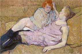 Tablou - Henri de Toulouse-Lautrec, The Sofa, reproducere (90x60 cm)
