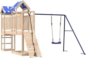 vidaXL Set de joacă pentru exterior, lemn masiv de pin