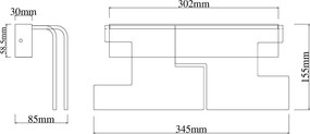 Aplica de perete LED moderna Everest 6W