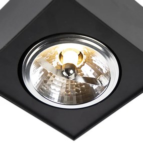 Spotlight de design negru pătrat - Kaya