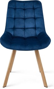 Scaun de masa SORIA VELVET, albastru