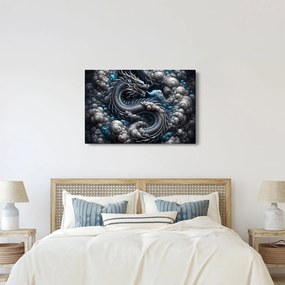 Tablou – Dragon în fum (90x60 cm)