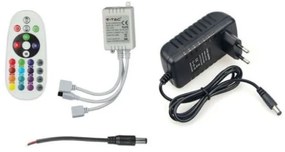 Bandă LED RGB 2x5m LED/4,8W/230V + telecomandă