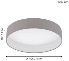 Eglo 96539 - LED Plafoniera PALOMARO 1 1xLED/18W/230V