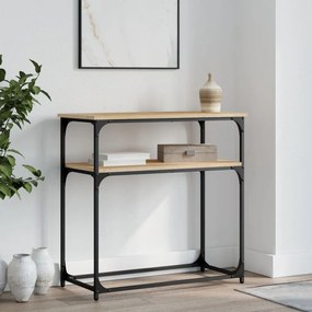 vidaXL Masă consolă, stejar sonoma, 75x35,5x75 cm, lemn prelucrat