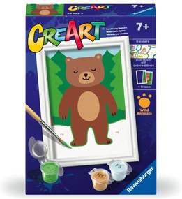 CREART PICTURA PE NUMERE PENTRU COPII URS SALBATIC - RAVENSBURGER (RVSPBN23968)