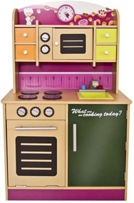 Bucătărie pentru copii, din lemn, 61 x 100 x 33 cm