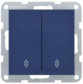 Intrerupator dublu cap scara 10A, IP20, Ocean, Panasonic Karre Plus 55 Soft Touch