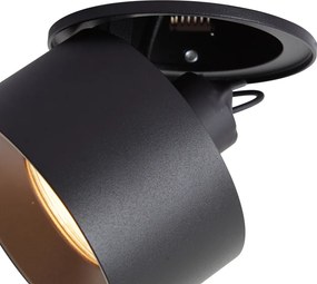 Spot încastrat modern negru GU10 50mm - Echo