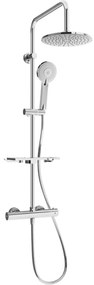 Mexen KT40 set de duș cu pară de tip ploaie și baterie termostatică, Crom - 771504093-00