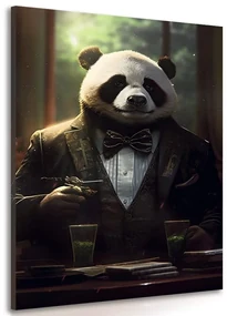 Tablou animal gangster panda