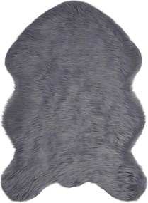 vidaXL Covor din Lână Faux Tafalla Antracit 60 x 90 cm Poliester