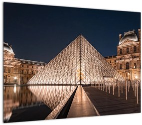 Tablou - Louvre noaptea (70x50 cm), în 40 de alte dimensiuni noi