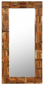vidaXL Oglindă de perete, lemn masiv reciclat, 60 x 120 cm