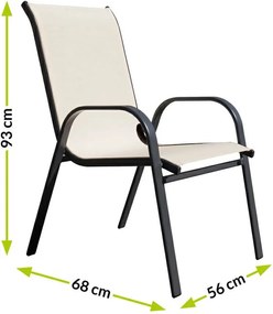 Scaun de grădină Arkadia cappuccino