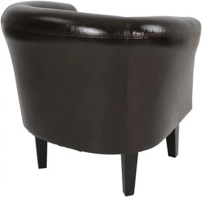 Fotoliu Chesterfield, 58 x 71 x 70 cm, maro