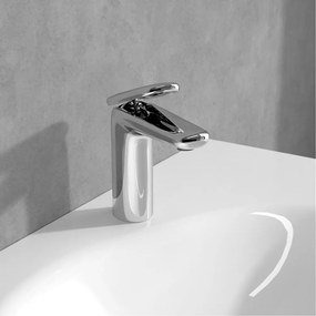 Baterie lavoar Villeroy&Boch Antao monocomanda crom lucios cu ventil Push-Open
