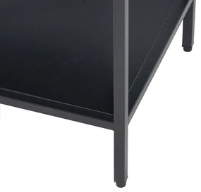 Comodă TV neagră din oțel 120x55 cm – Ixia