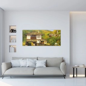 Tablou - Cabane în timpul verii (120x50 cm)