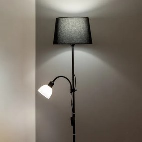 Brilagi - Lampadar CERIA 2 în 1 1xE27/100W/230V + 1xE14/25W, negru