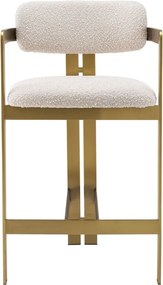 Scaun bar design LUX Donato Counter Stool, boucle crem 115049 HZ