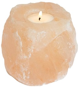 vidaXL Suporturi de lumânări din piatră de sare, roz, 4 buc., 2,8 kg