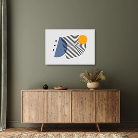 Tablou pe sticlă - Abstracție minimalistă N⁰2 (70x50 cm)