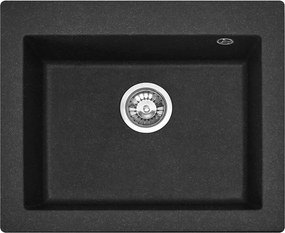 Chiuveta compozit Rea West XL negru pestrit 50x60 cm
