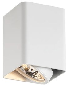 Spot de design montat la suprafață alb GU10 70mm rotativ și înclinabil - Vox