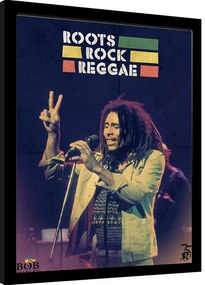 Poster înrămat Bob Marley - Roots Rock Reggae