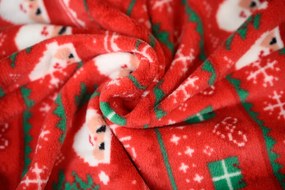 Salopeta copii CHRISTMAS ONESIE rosu - diverse marimi Marime: 122 - 128
