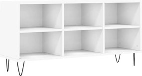 vidaXL Comodă TV, alb, 103,5x30x50 cm, lemn compozit